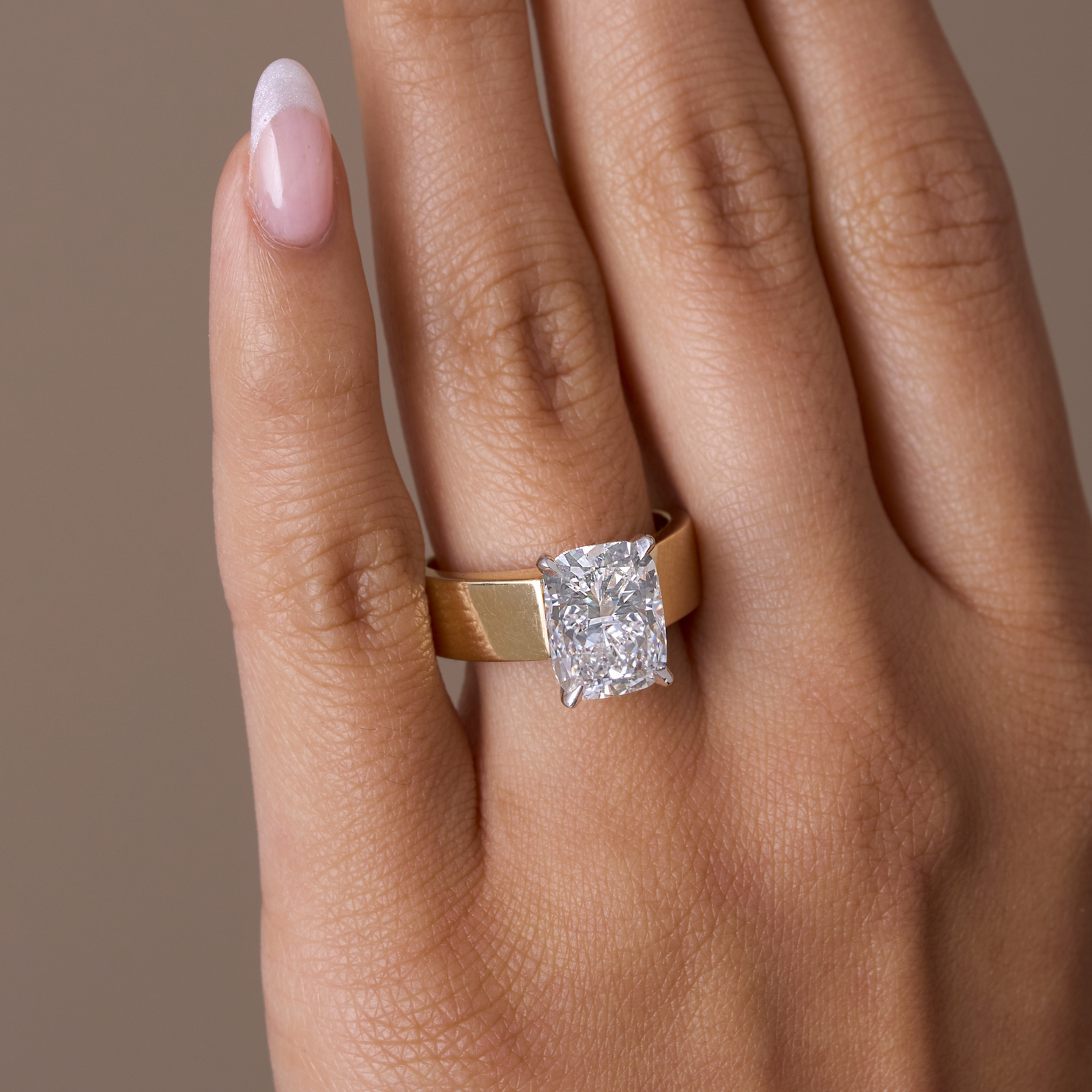 3.52 Cushion Lab Diamond Engagement Ring 3.52 Cushion Lab Diamond Engagement Ring