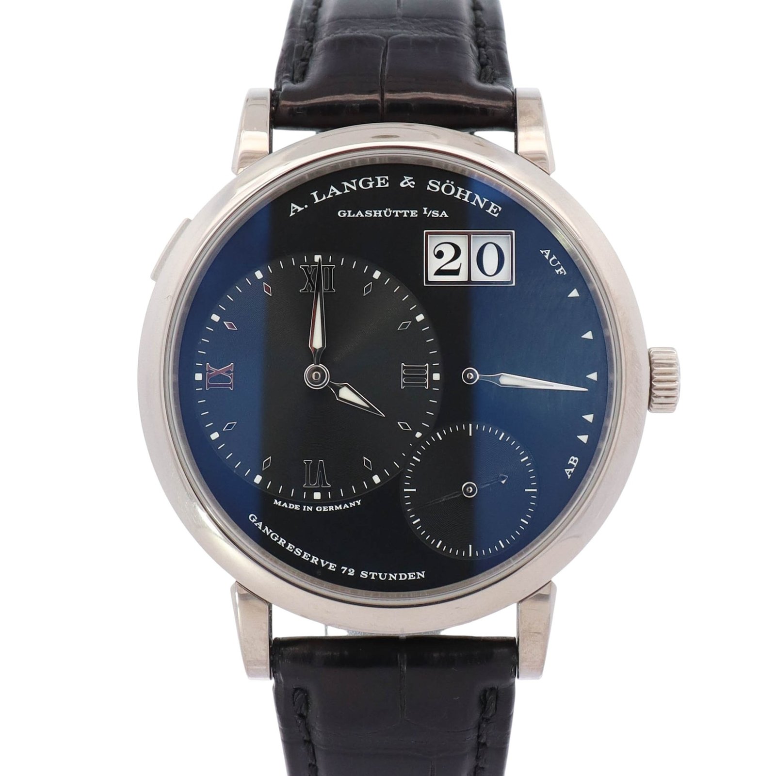 A. Lange & Sohne Grand Lange 40.9mm Black Dial Watch Ref# 117.028 A. Lange & Sohne Grand Lange 40.9mm Black Dial Watch Ref# 117.028
