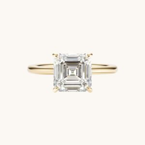 New Arrivals Asscher Lab Diamond Solitaire Engagement Ring
