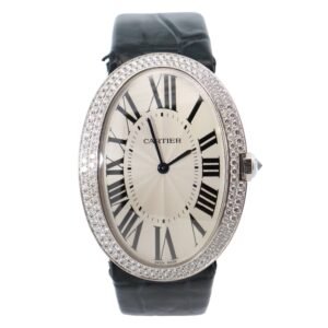 Cartier Baignoire 34mm White Dial Watch Ref# WB520009