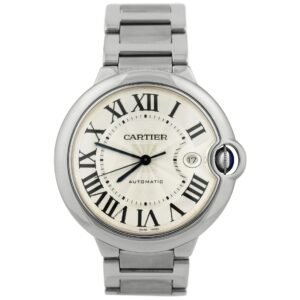 Cartier Ballon Bleu 42mm Silver Dial Watch Ref# W69012Z4
