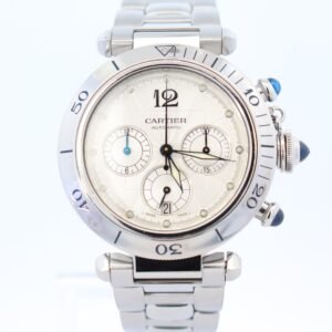 New Arrivals Cartier Pasha 38mm Silver Dial Watch Ref# W31030H3