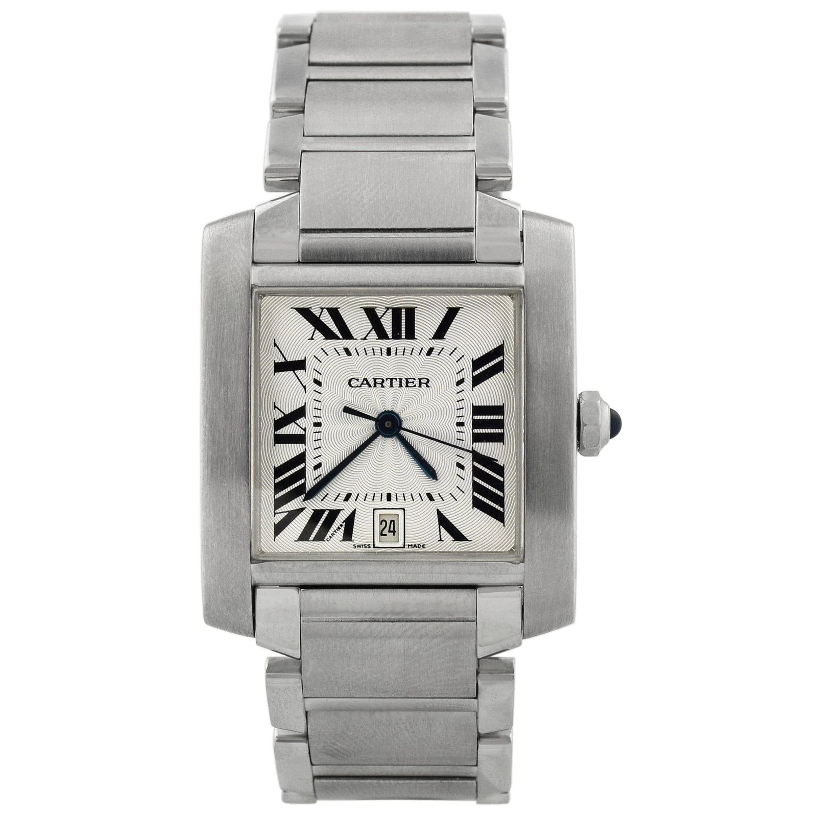 Cartier Tank Francaise 28x32mm White Dial Watch Reference #W51002Q3 Cartier Tank Francaise 28x32mm White Dial Watch Reference #W51002Q3