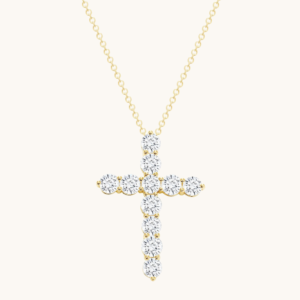 New Arrivals Classic Lab Diamond Cross Necklace