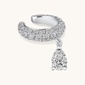 New Arrivals Dangling Pear Diamond Ear Cuff