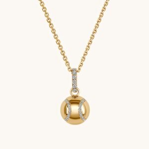 New Arrivals Diamond Baseball Pendant