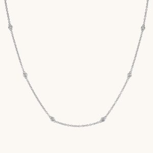 New Arrivals Diamond Bezel Necklace