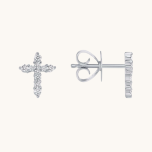 New Arrivals Diamond Cross Earrings