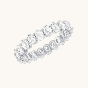 New Arrivals Diamond Oval Eternity Band