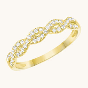New Arrivals Infinity Diamond Half Way Band