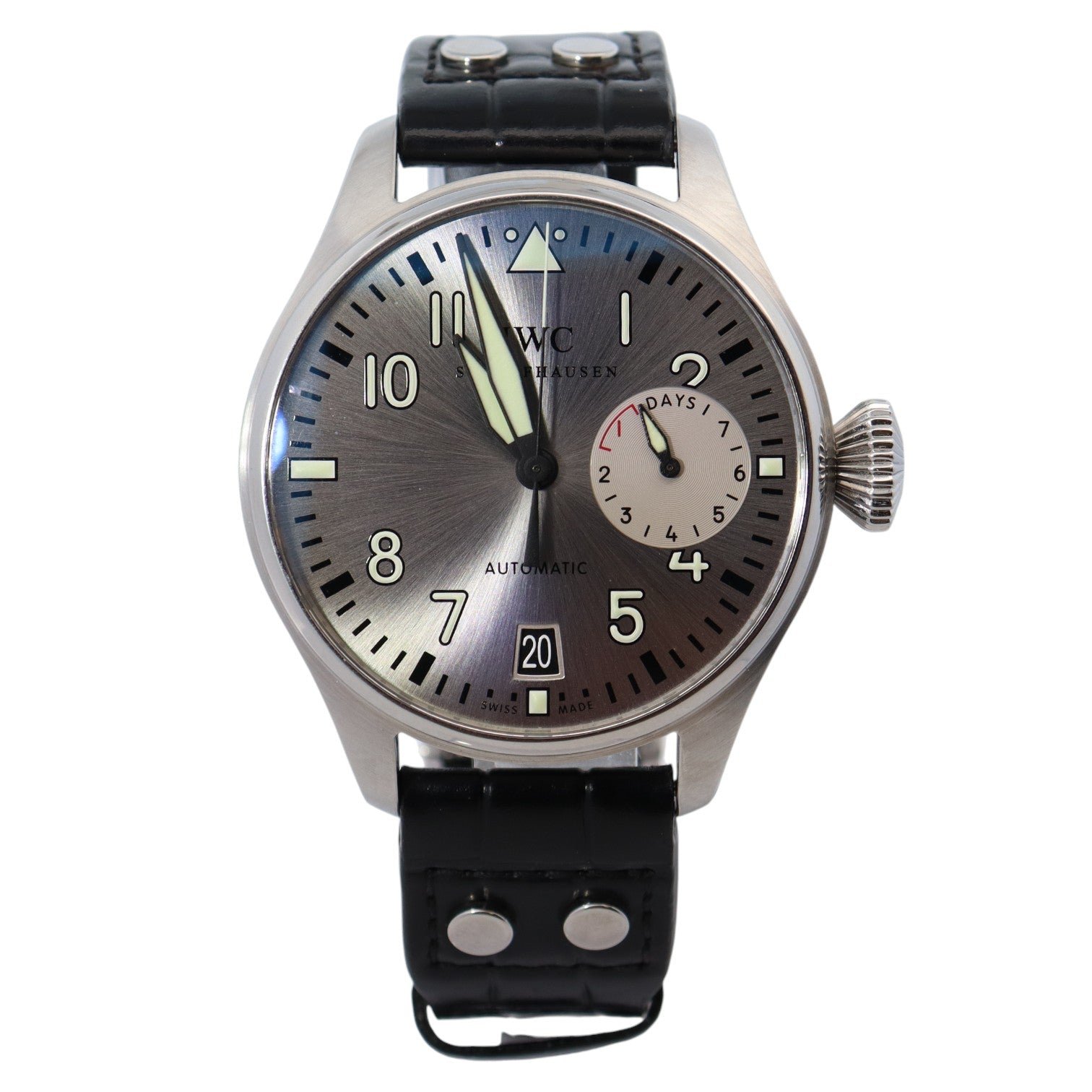 IWC Big Pilots 46mm Silver Dial Watch Ref# IW500906 IWC Big Pilots 46mm Silver Dial Watch Ref# IW500906