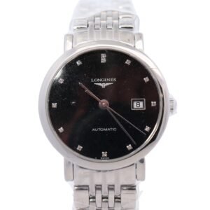 New Arrivals Longines Elegant Collection 29mm Black Dial Watch Ref#L4.310.4.57.6