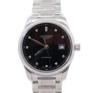 Longines Moonphase 29mm Black Dial Watch Ref#L2.257.4.57.6