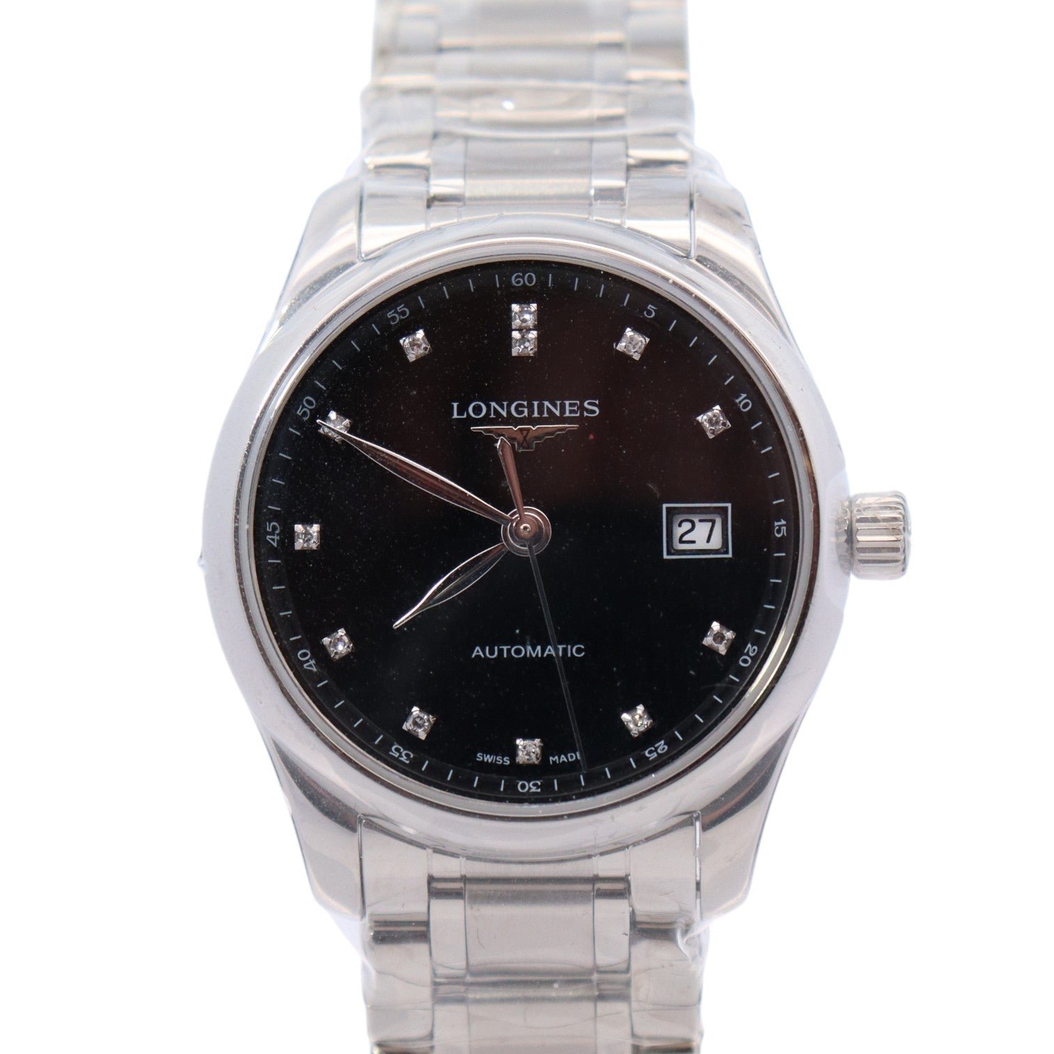 Longines Moonphase 29mm Black Dial Watch Ref#L2.257.4.57.6 Longines Moonphase 29mm Black Dial Watch Ref#L2.257.4.57.6