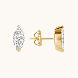 New Arrivals Marquise Lab Diamond Stud Earrings