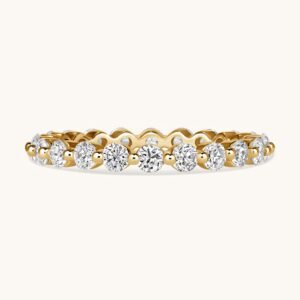New Arrivals Medium Round Shared Prong Diamond Band