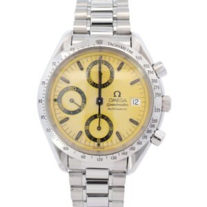 Omega Speedmaster 39mm Yellow Dial Watch Ref# 3511.12.00