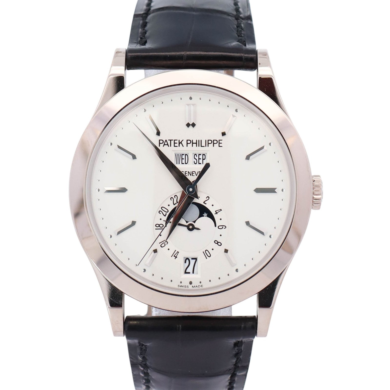 Patek Philippe Annual Calendar 38.5mm White Dial Watch Ref# 5396G-011 Patek Philippe Annual Calendar 38.5mm White Dial Watch Ref# 5396G-011