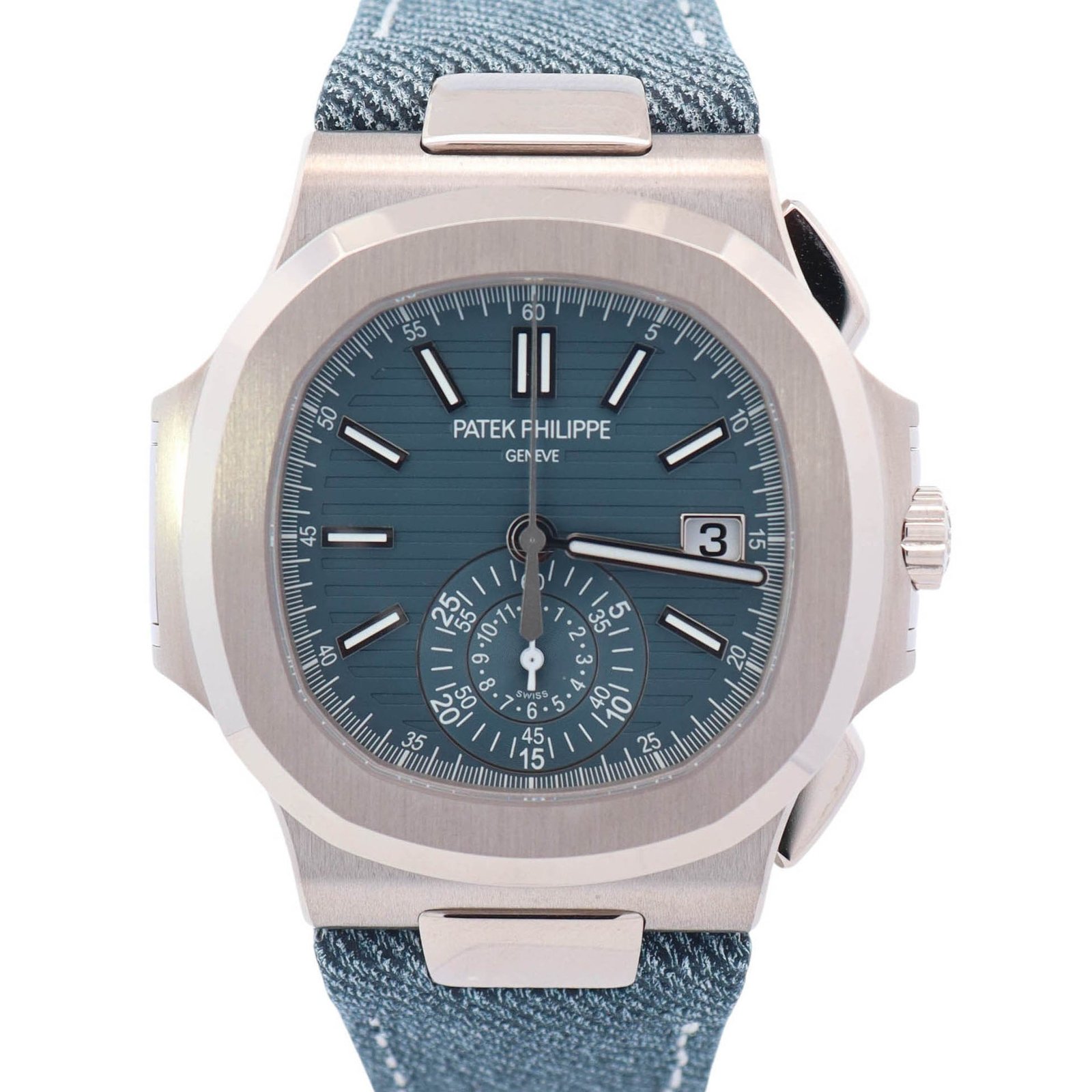 Patek Philippe Nautilus 40.5mm Blue Dial Watch Ref# 5980/60G-001 Patek Philippe Nautilus 40.5mm Blue Dial Watch Ref# 5980/60G-001