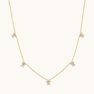 New Arrivals Petite Butterfly Diamond Necklace