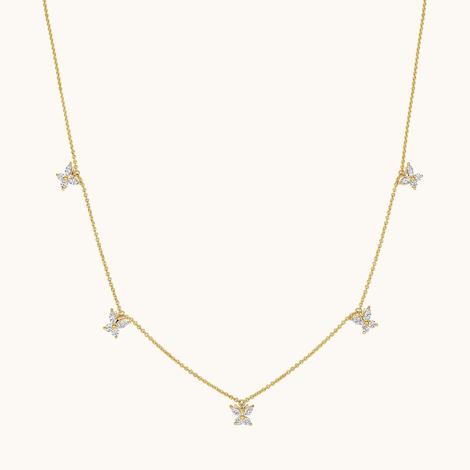 Petite Butterfly Diamond Necklace Petite Butterfly Diamond Necklace
