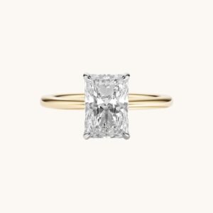 New Arrivals Radiant Lab Diamond Solitaire Engagement Ring