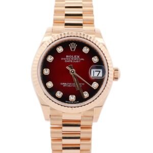Rolex Datejust 31mm Red Ombre Dial Watch Ref# 278278