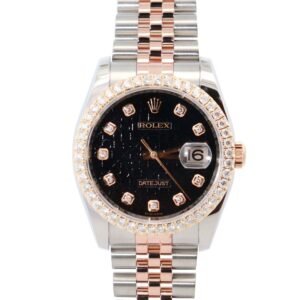 New Arrivals Rolex Datejust 36mm Black Dial Watch Ref# 116231