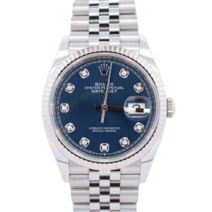 New Arrivals Rolex Datejust 36mm Blue Dial Watch Ref# 126234