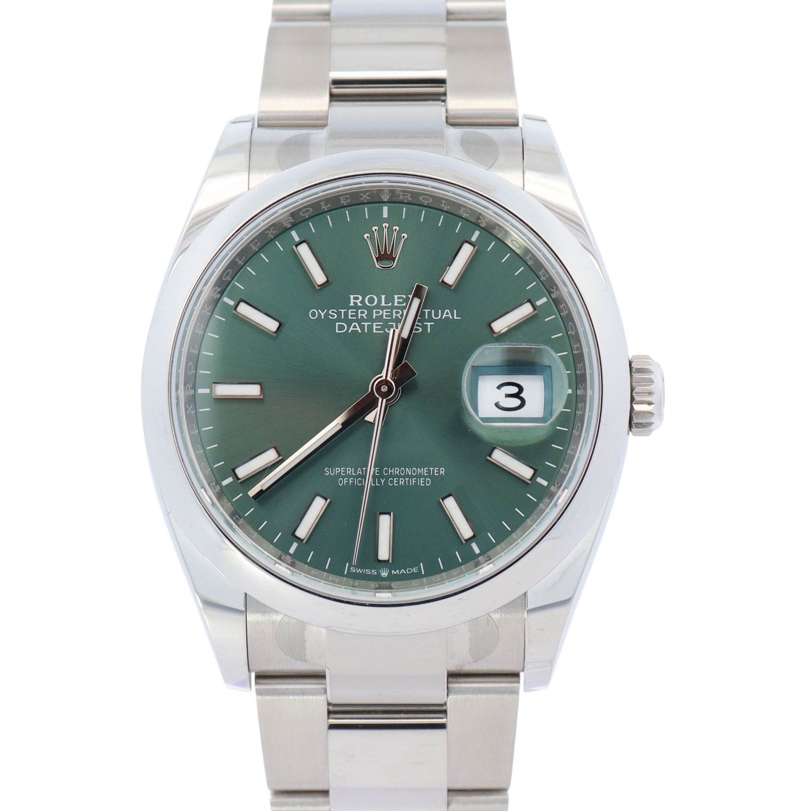 Rolex Datejust 36mm Green Dial Watch Ref# 126200 Rolex Datejust 36mm Green Dial Watch Ref# 126200