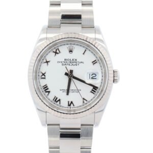 New Arrivals Rolex Datejust 36mm White Dial Watch Ref# 126234