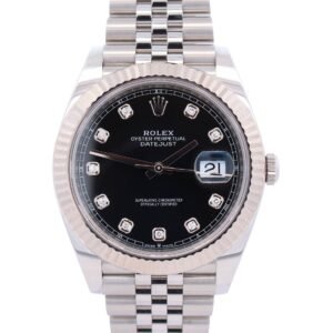 Rolex Datejust 41mm Black Dial Watch Ref# 126334