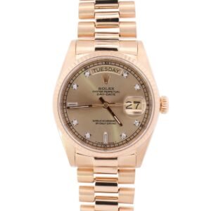 Rolex Day-Date 36mm Champagne Dial Watch Ref# 18038