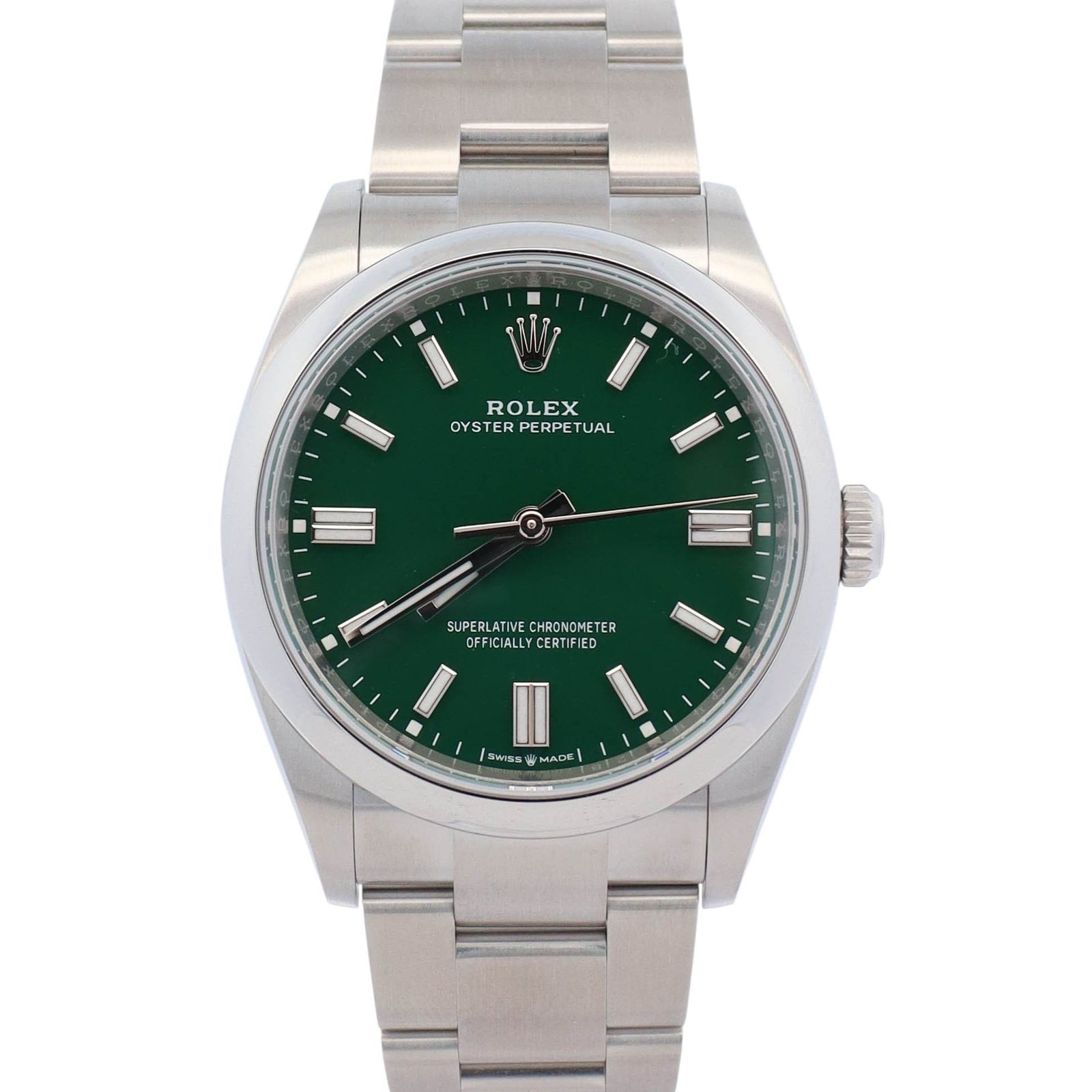Rolex Oyster Perpetual 36mm Green Dial Watch Ref# 126000 Rolex Oyster Perpetual 36mm Green Dial Watch Ref# 126000