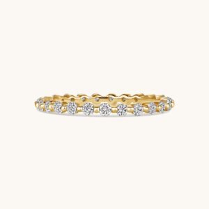 Small Round Shared Prong Diamond Eternity Band