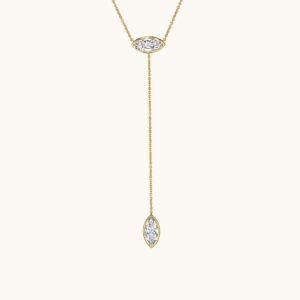 New Arrivals The Double Marquise Lab Diamond Lariat Necklace