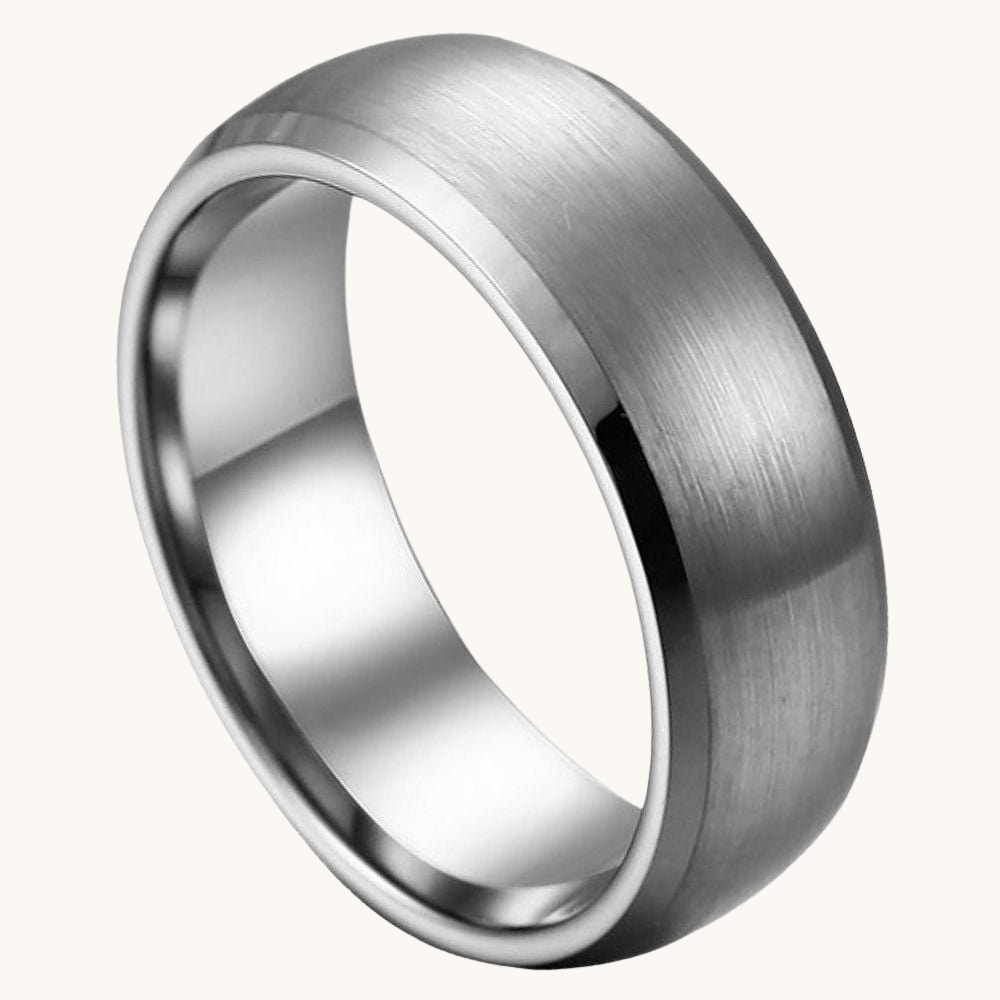 Wide Brushed Tungsten Band Wide Brushed Tungsten Band