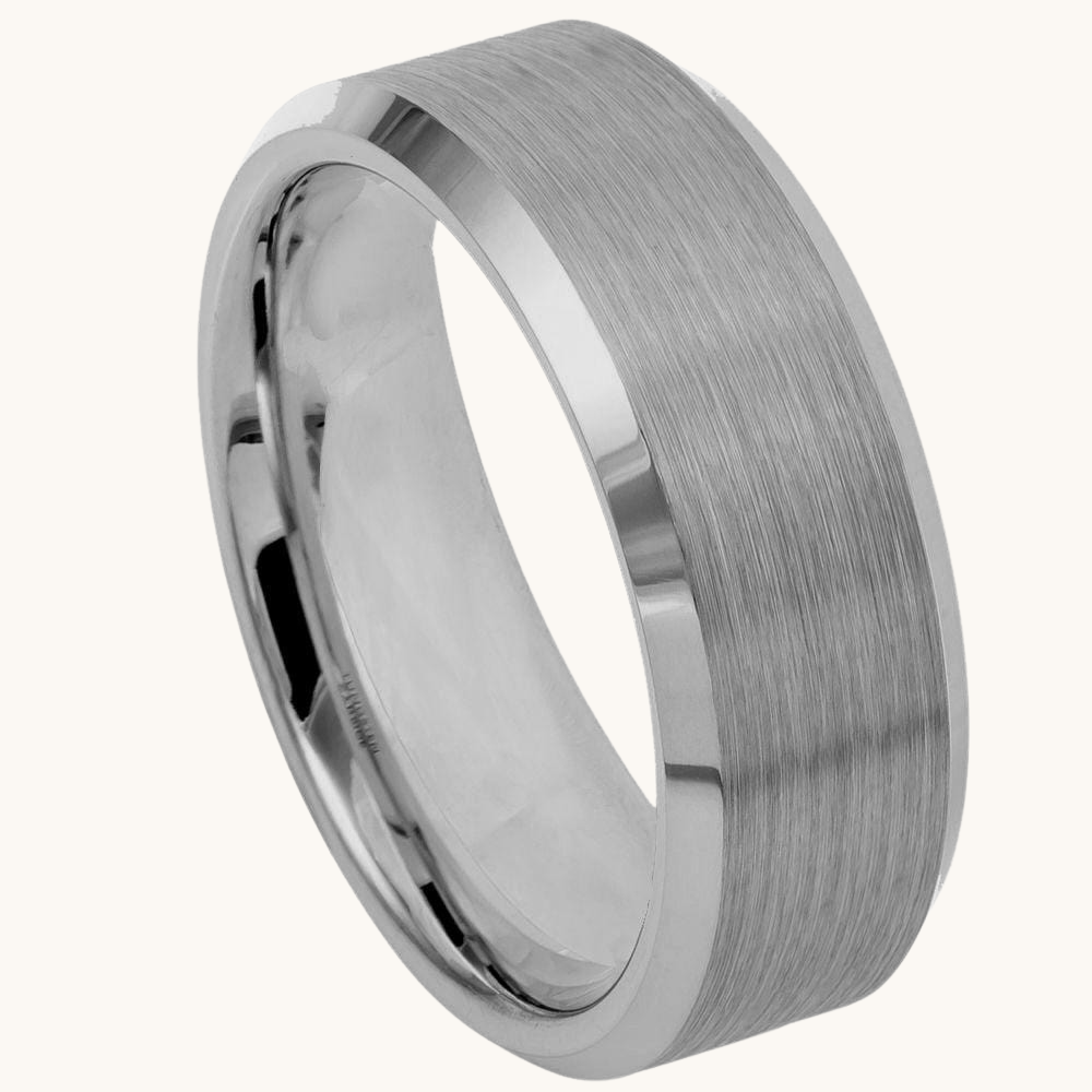 Wide Brushed Tungsten Band Wide Brushed Tungsten Band
